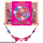 Melissa & Doug Wooden 'Sweet Hearts' Bead Accessory Creation Set + FREE Scratch Art Mini-Pad Bundle [41751]  B00SI6H3T4